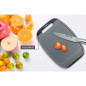 Cutting board, BiJu, Grey/Black, Microban technology, set 3 pcs, size S+M+L Cutting board, BiJu, Grey/Black, Microban technology, set 3 pcs, size S+M+L