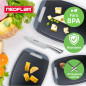 Cutting board, BiJu, Marble/Grey, Microban technology, set 3 pcs, size S+M+L Cutting board, BiJu, Marble/Grey, Microban technology, set 3 pcs, size S+M+L