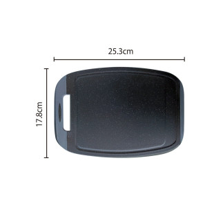 Placă de tăiat, BiJu, marmură/gri, tehnologie Microban, set 4 buc, dimensiune S