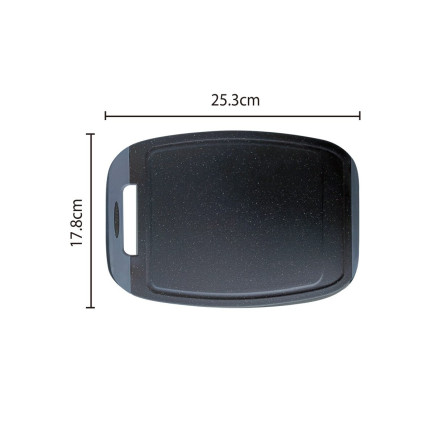 Placă de tăiat, BiJu, marmură/gri, tehnologie Microban, set 4 buc, dimensiune S