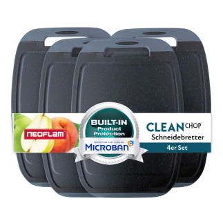 Cutting board, BiJu, Marble/Grey, Microban technology, set 4 pcs, size S