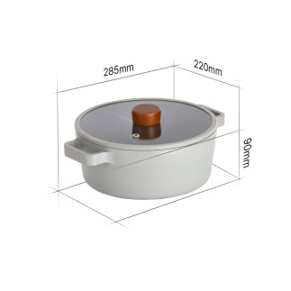 FIKA Reserve pot, 22 cm - 2.57 L, with glass lid