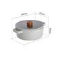 FIKA Reserve pot, 22 cm - 2.57 L, with glass lid FIKA Reserve pot, 22 cm - 2.57 L, with glass lid