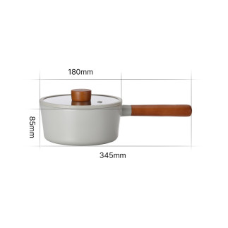 FIKA Reserve saucepan with handle, 18 cm - 1.6 L, with glass lid