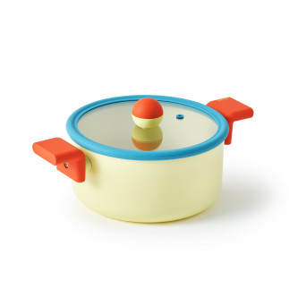 Danish pot, 20 cm - 4.5 L, with glass lid