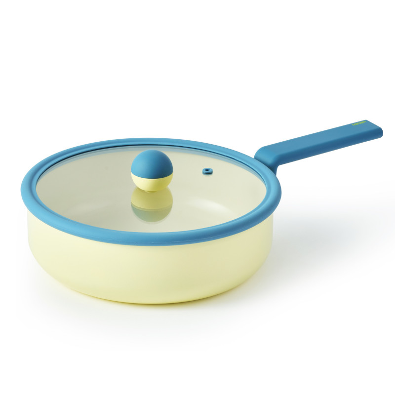 Tigaie multifuncțională Danish, 24 cm, cu capac din sticlă Tigaie multifuncțională Danish, 24 cm, cu capac din sticlă