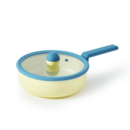 Tigaie multifuncțională Danish, 20 cm, cu capac din sticlă