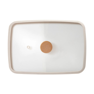 Téglalap alakú üveg fedő, FIKA, 29 cm