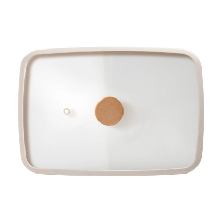 Téglalap alakú üveg fedő, FIKA, 29 cm