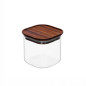 Eco Ray square glass casserole with bamboo lid, 0.6L Eco Ray square glass casserole with bamboo lid, 0.6L