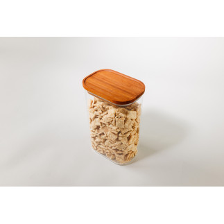 Eco Ray rectangular glass casserole with bamboo lid, 1.3L