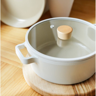 Cratita FIKA, 24 cm - 3.8 L, cu capac din sticla