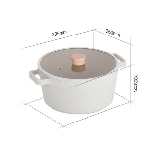FIKA saucepan, 26 cm – 5.4 L with glass lid