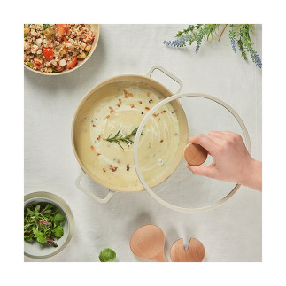 Oala FIKA, 22 cm - 4.65 L, cu capac din sticla