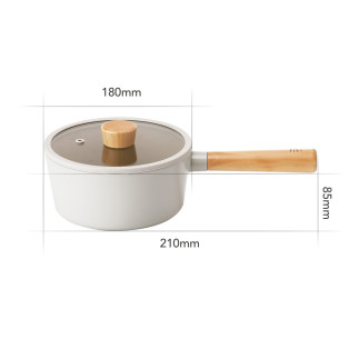 Catrita pentru sosuri FIKA, 18 cm - 1.6 L, cu capac din sticla