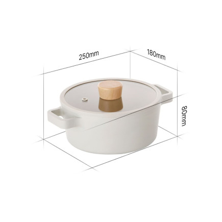 FIKA saucepan, 18 cm – 1.5 L with glass lid