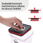 Élelmiszertároló edény, Smart Seal, négyzet alakú, fekete/piros fedéllel, 0.55L Élelmiszertároló edény, Smart Seal, négyzet alakú, fekete/piros fedéllel, 0.55L