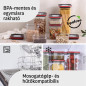 Élelmiszertároló edény, Smart Seal, négyzet alakú, fehér fedéllel, 2.7L Élelmiszertároló edény, Smart Seal, négyzet alakú, fehér fedéllel, 2.7L