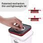 Food containers, Smart Seal, square, black w/red lid, set of 2+2, 1.35L + 2.1L Food containers, Smart Seal, square, black w/red lid, set of 2+2, 1.35L + 2.1L